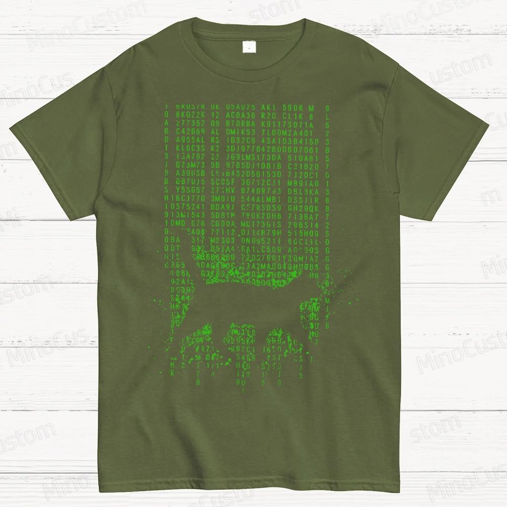 The Matrix Digital Cat Geek T-Shirt
