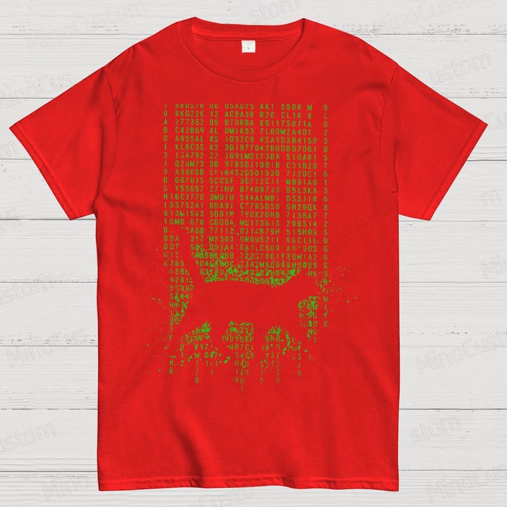 The Matrix Digital Cat Geek T-Shirt