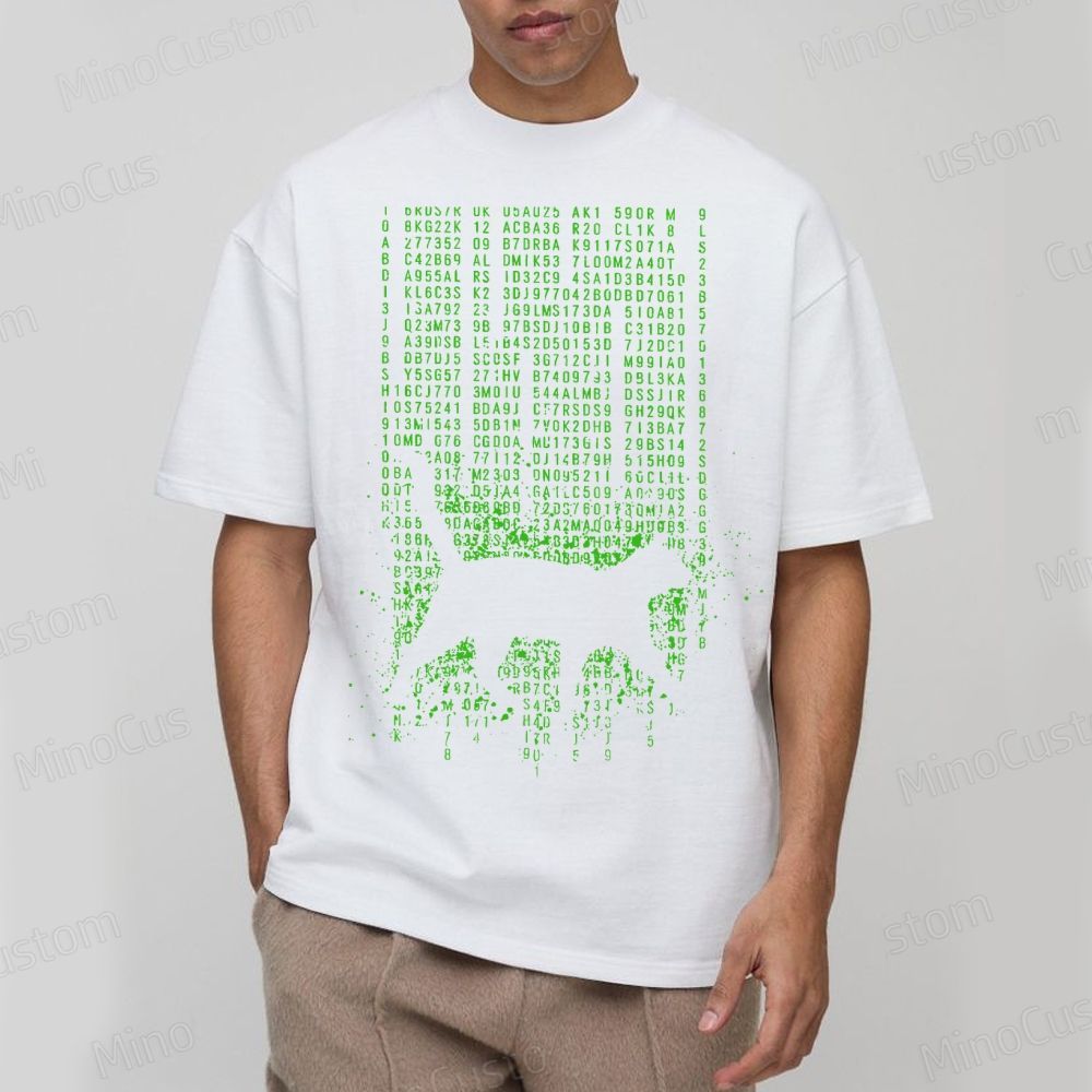 The Matrix Digital Cat Geek T-Shirt