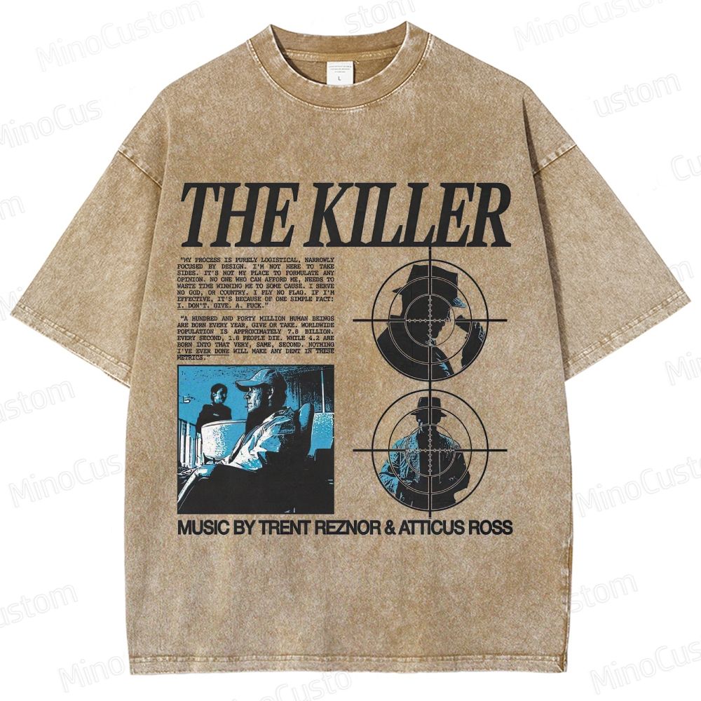 Vintage - style The Killer Movie Graphic T - shirt