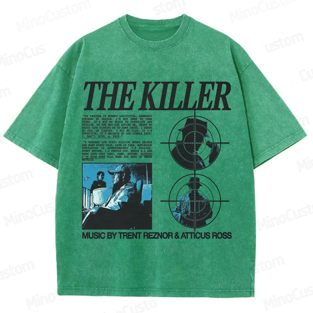 Vintage - style The Killer Movie Graphic T - shirt