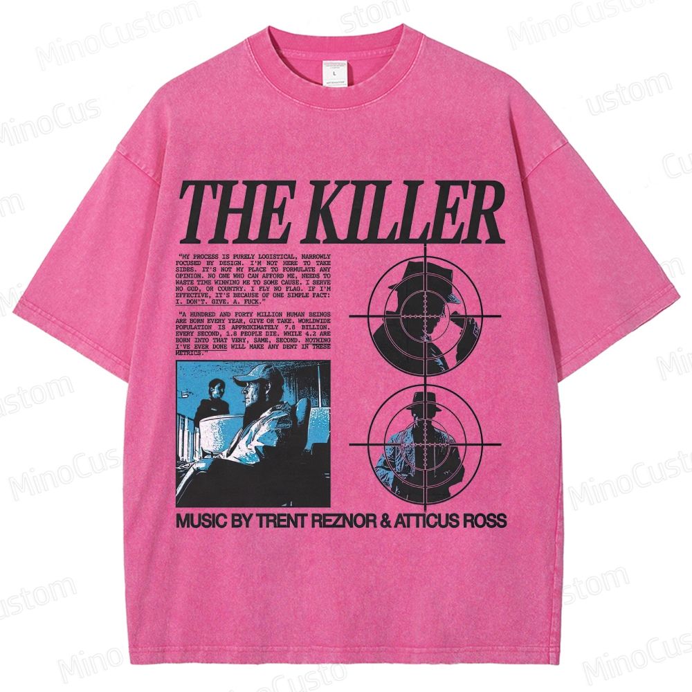 Vintage - style The Killer Movie Graphic T - shirt