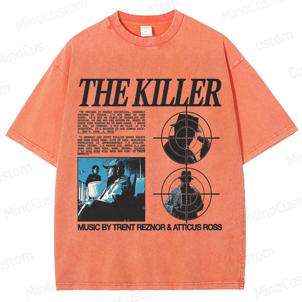 Vintage - style The Killer Movie Graphic T - shirt