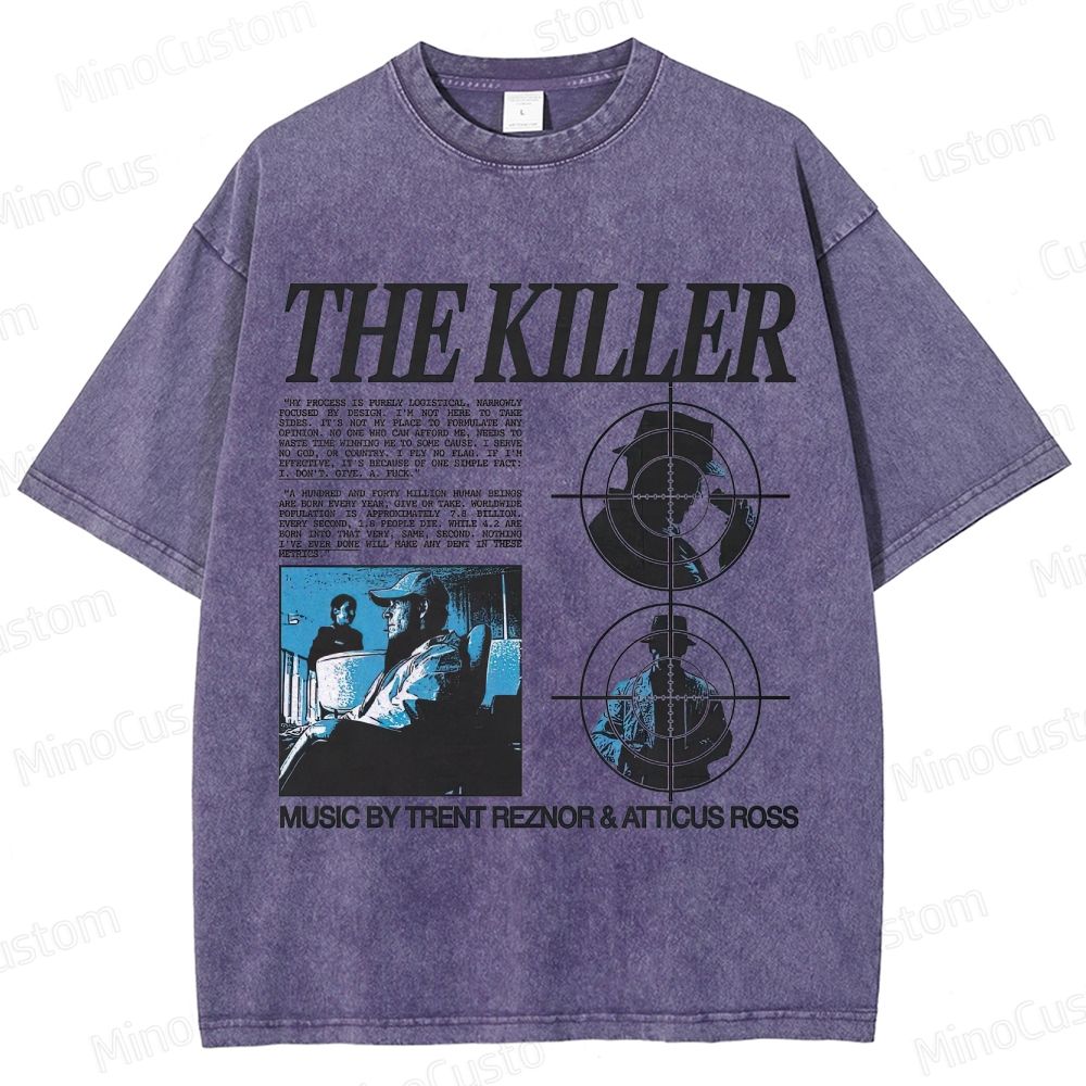 Vintage - style The Killer Movie Graphic T - shirt