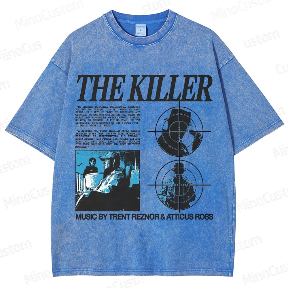 Vintage - style The Killer Movie Graphic T - shirt