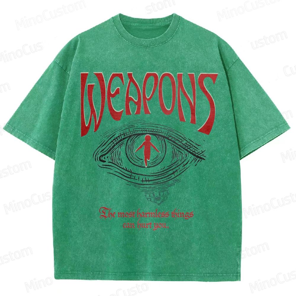 Vintage Washed Weapons Movie Graphic T - shirt