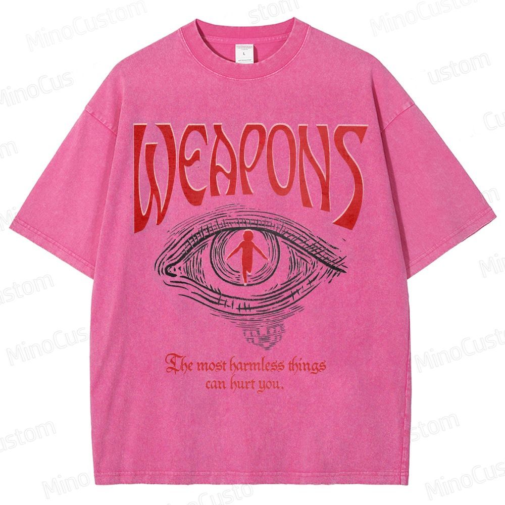 Vintage Washed Weapons Movie Graphic T - shirt