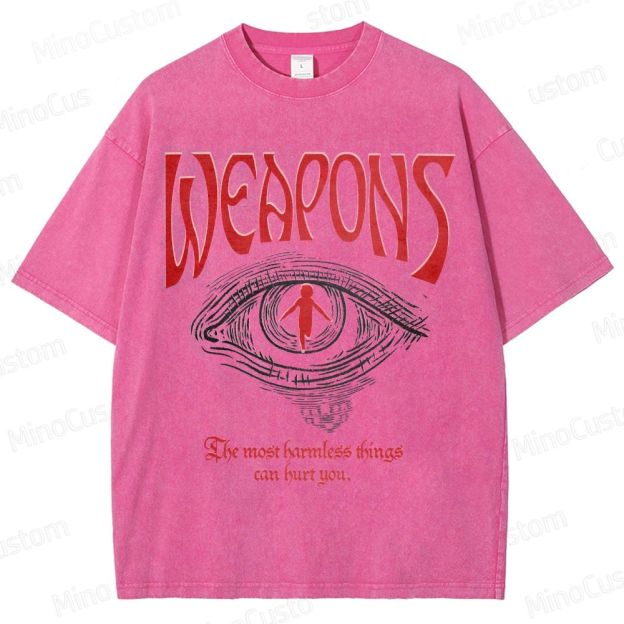 Vintage Washed Weapons Movie Graphic T - shirt