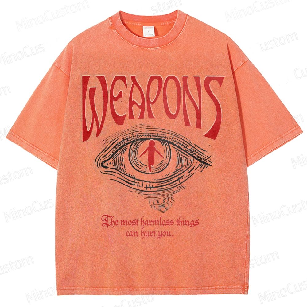 Vintage Washed Weapons Movie Graphic T - shirt