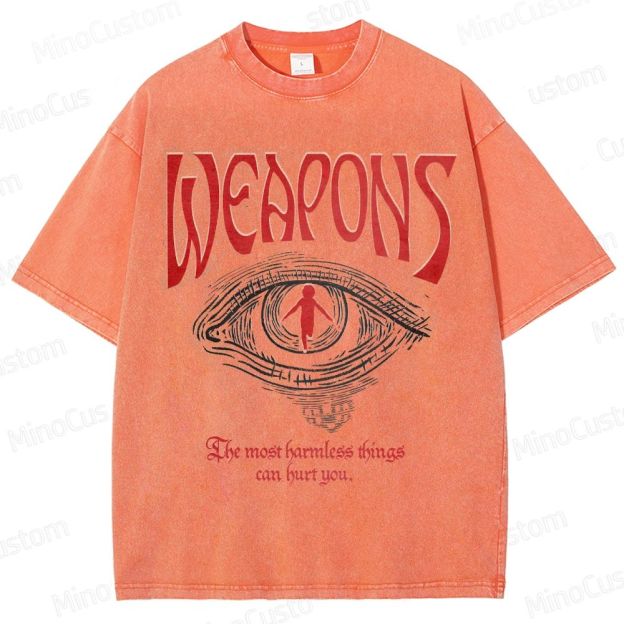 Vintage Washed Weapons Movie Graphic T - shirt