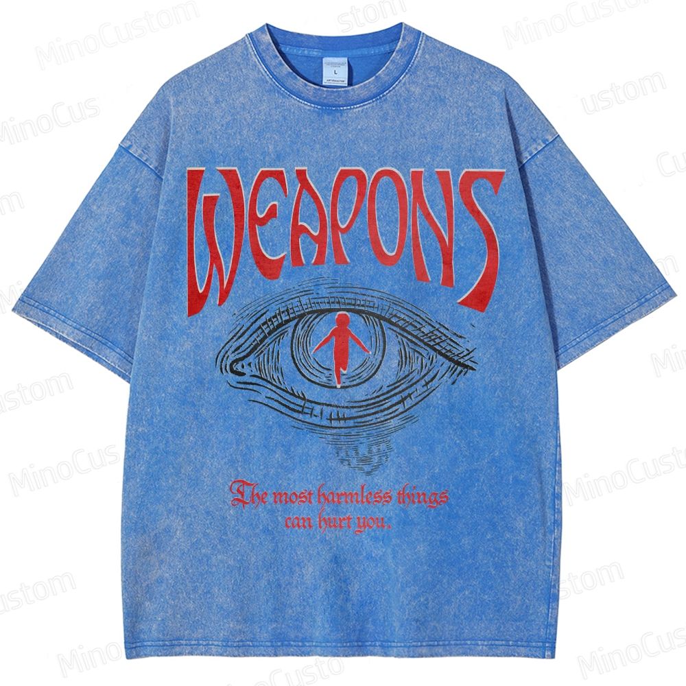 Vintage Washed Weapons Movie Graphic T - shirt