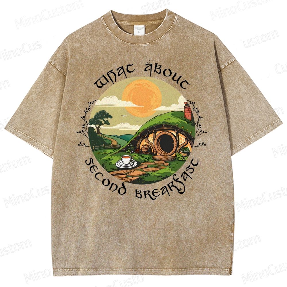 Second Breakfast - LOTR Washed T-Shirt 