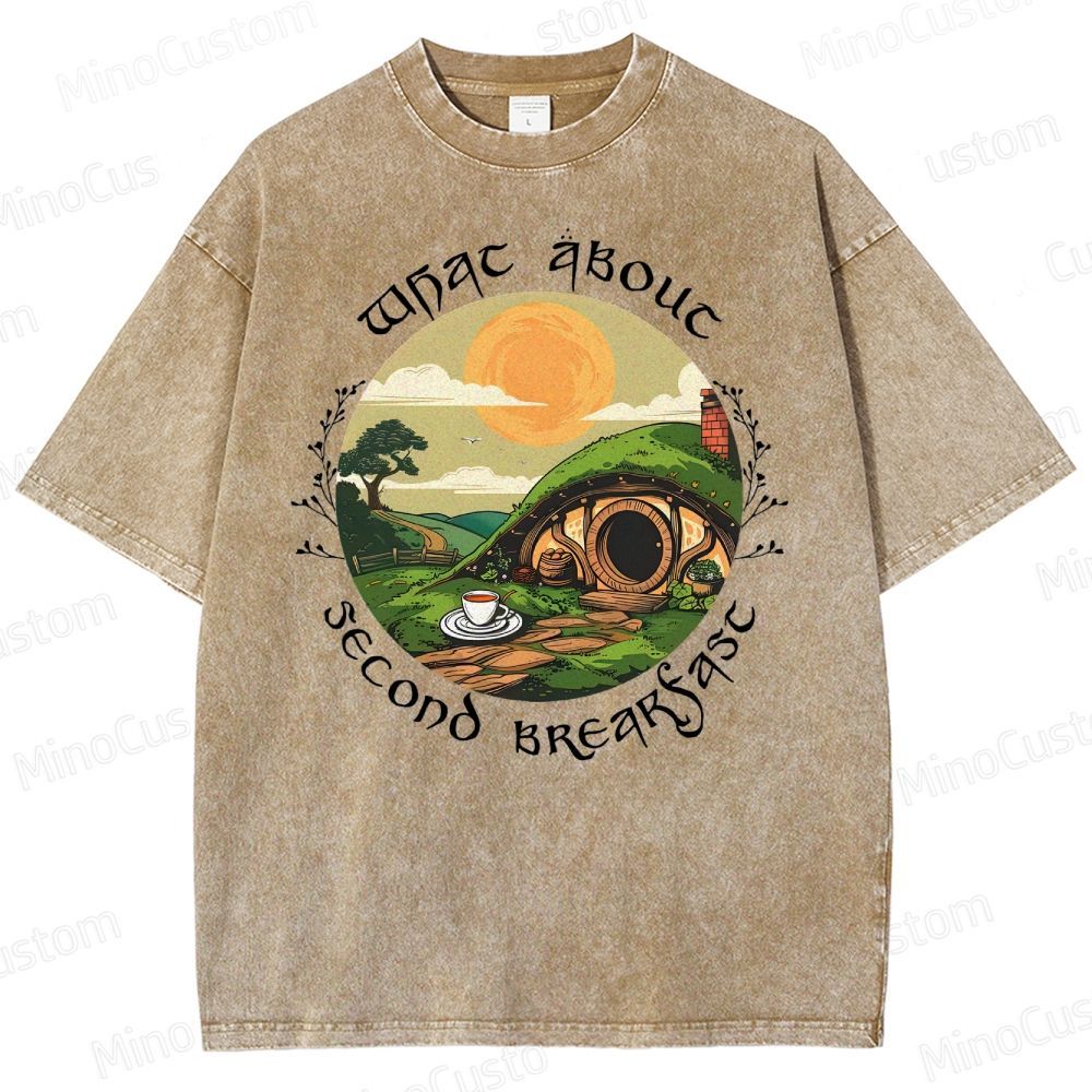 Second Breakfast - LOTR Washed T-Shirt 