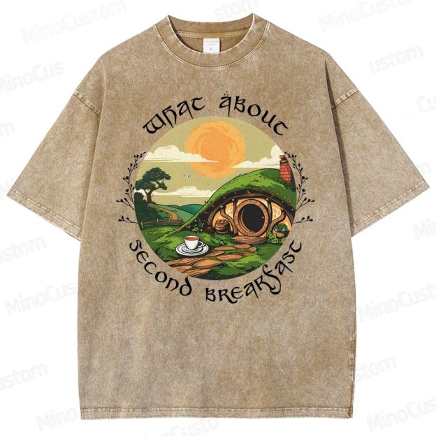Second Breakfast - LOTR Washed T-Shirt 