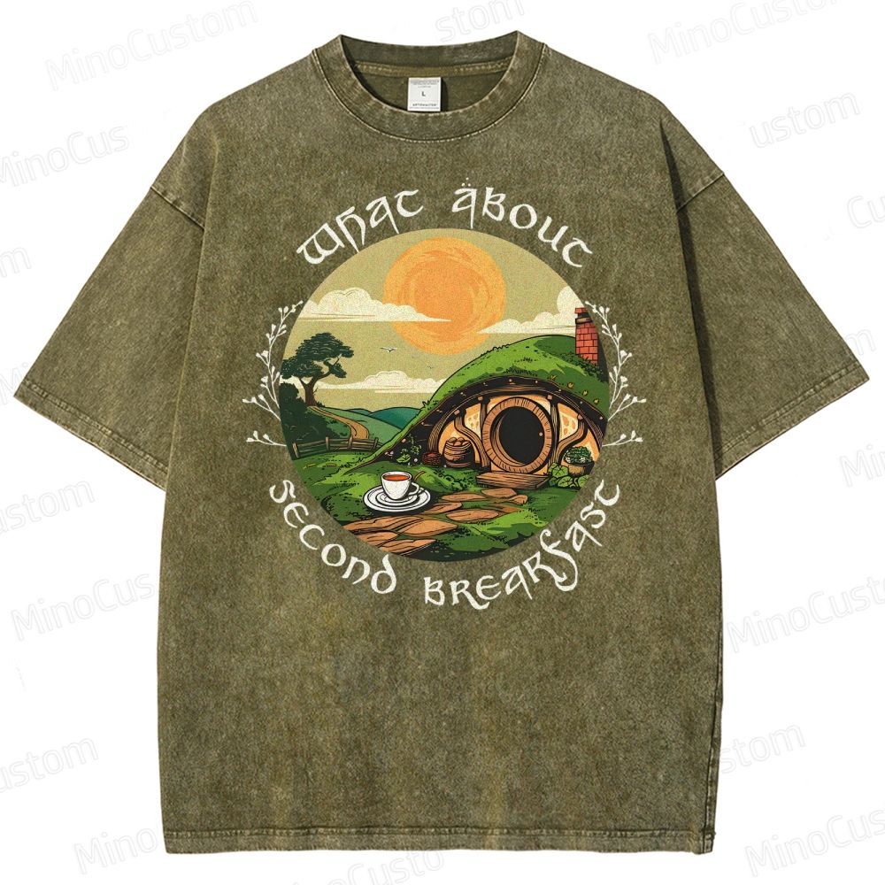 Second Breakfast - LOTR Washed T-Shirt 