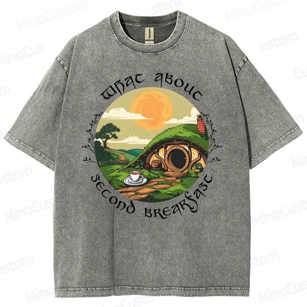 Second Breakfast - LOTR Washed T-Shirt 