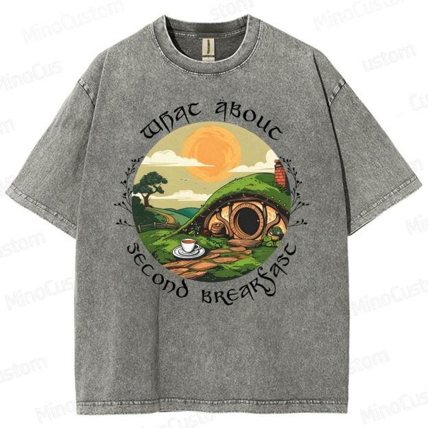 Second Breakfast - LOTR Washed T-Shirt 