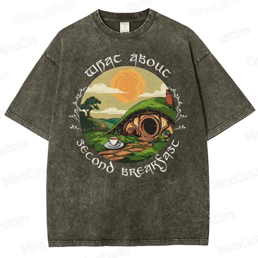 Second Breakfast - LOTR Washed T-Shirt 
