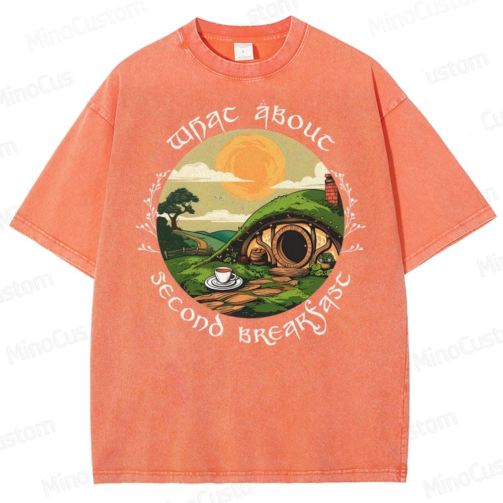 Second Breakfast - LOTR Washed T-Shirt 