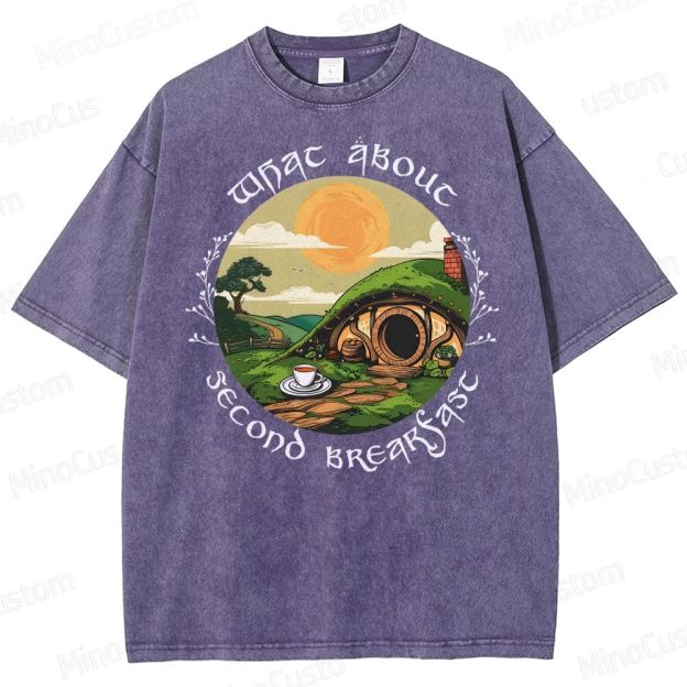 Second Breakfast - LOTR Washed T-Shirt 