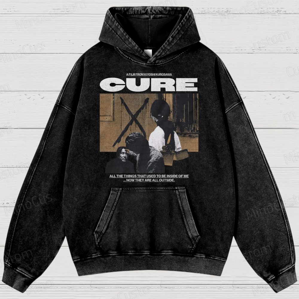 Cure Movie Graphic Washed Hoodie