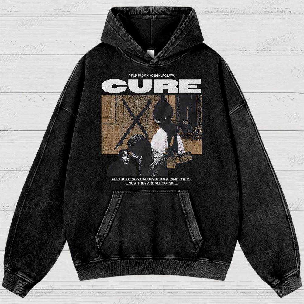 Cure Movie Graphic Washed Hoodie