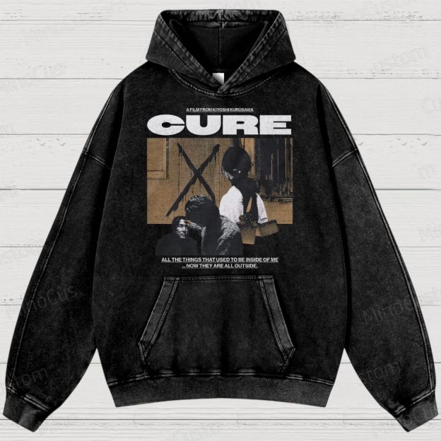 Cure Movie Graphic Washed Hoodie