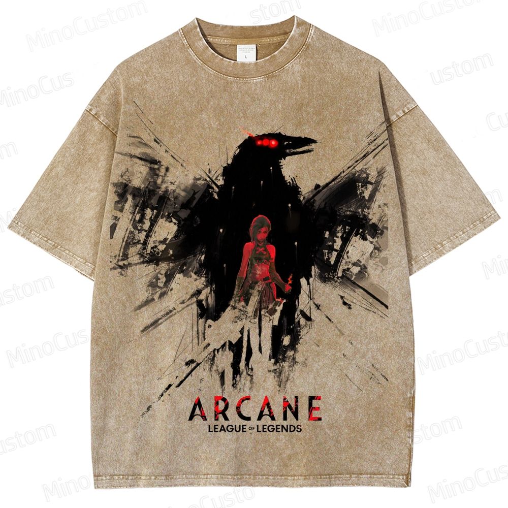 Vintage - washed Arcane: League of Legends Graphic T - shirt