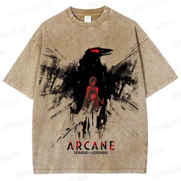 Vintage - washed Arcane: League of Legends Graphic T - shirt