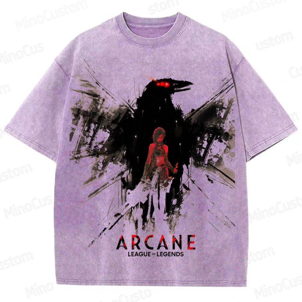 Vintage - washed Arcane: League of Legends Graphic T - shirt