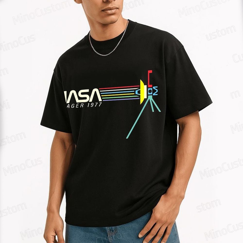 Retro NASA Voyager Spacecraft Geeky T-Shirt