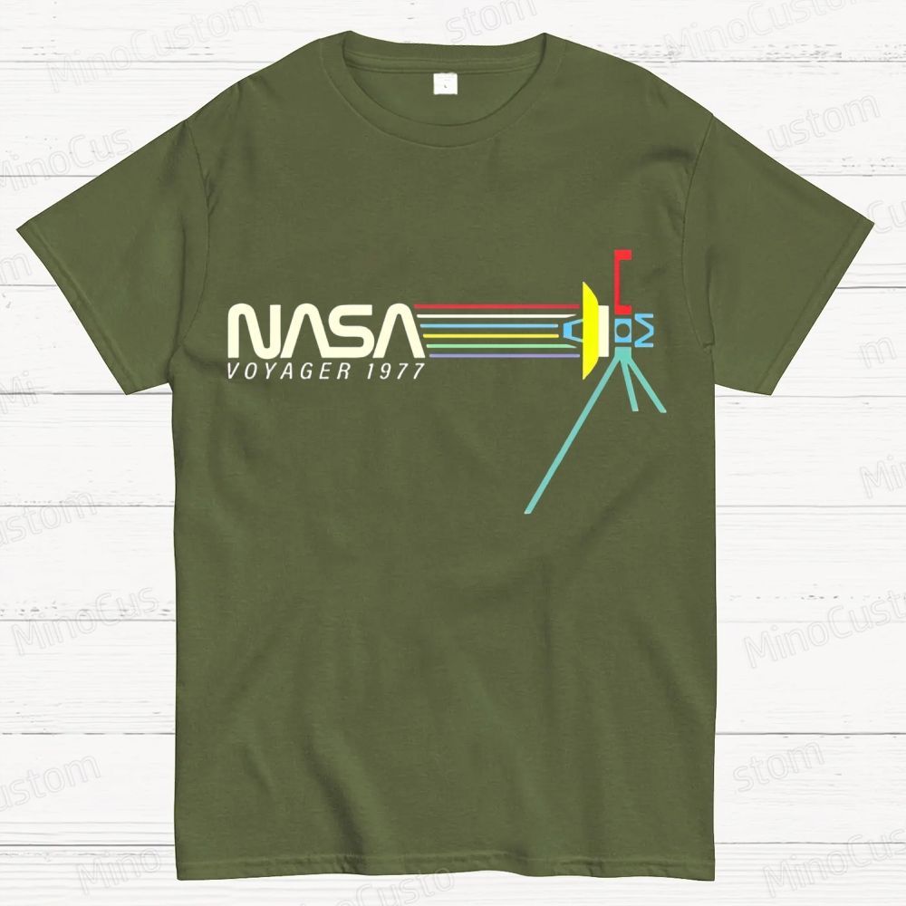 Retro NASA Voyager Spacecraft Geeky T-Shirt