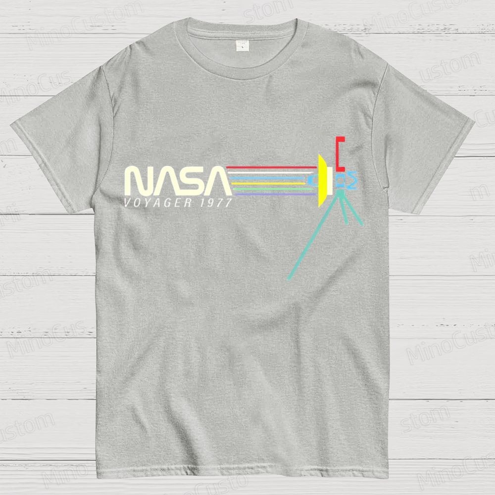 Retro NASA Voyager Spacecraft Geeky T-Shirt