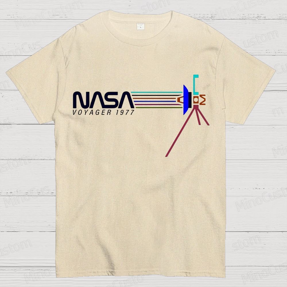 Retro NASA Voyager Spacecraft Geeky T-Shirt