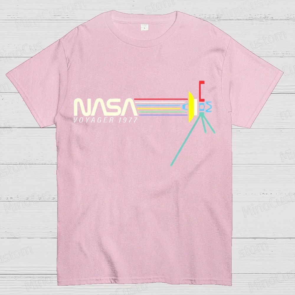Retro NASA Voyager Spacecraft Geeky T-Shirt