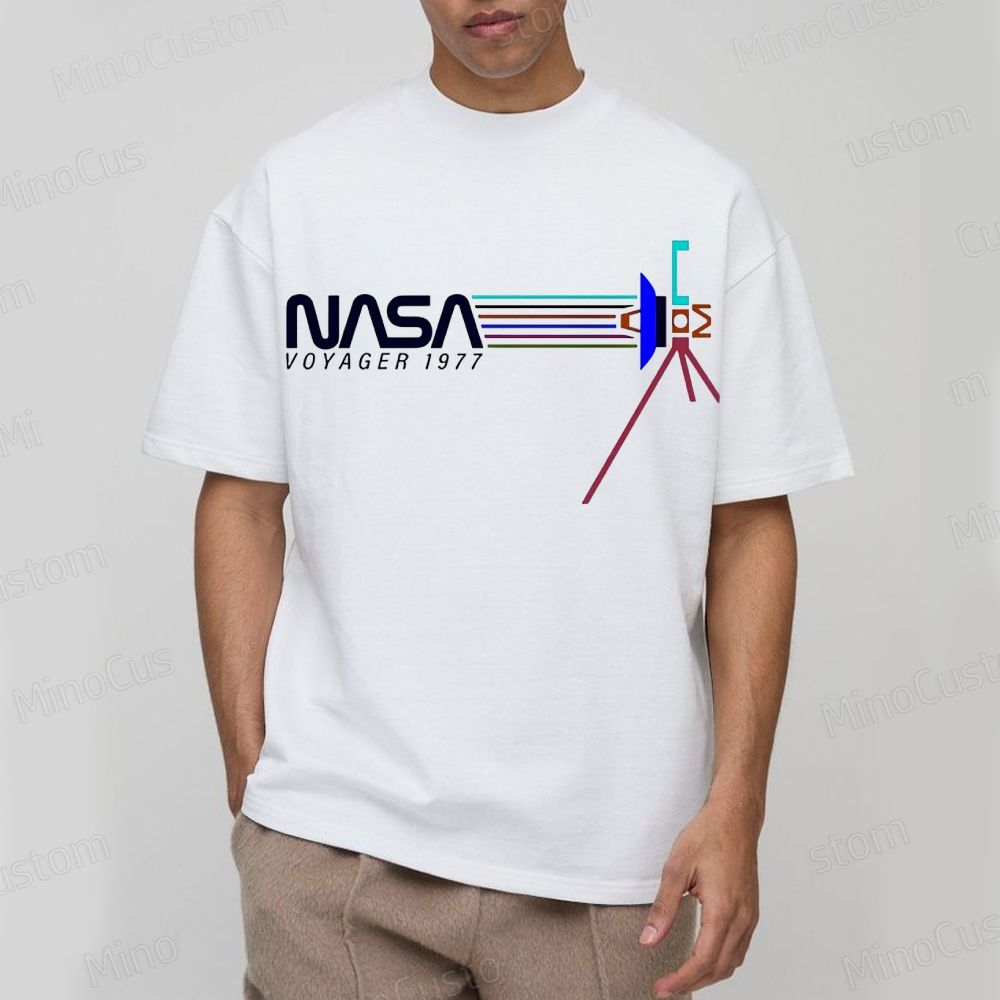 Retro NASA Voyager Spacecraft Geeky T-Shirt