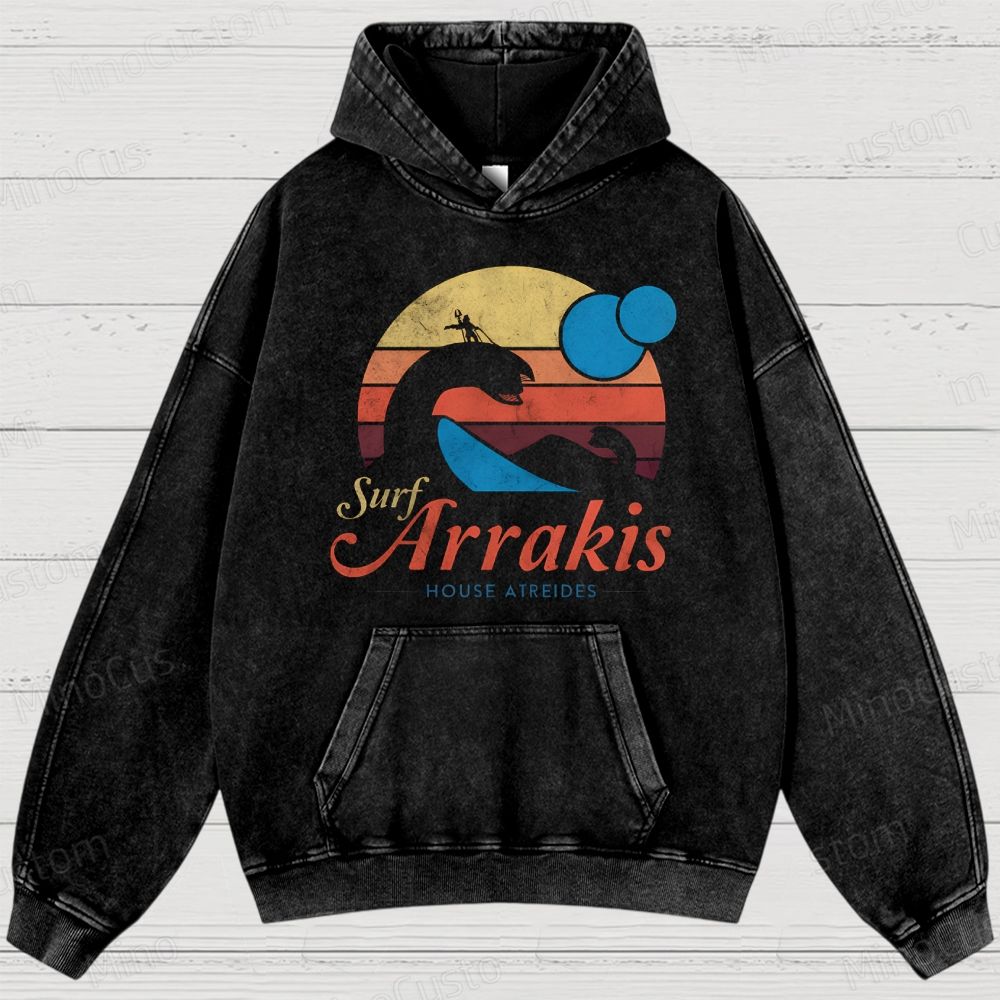 Visit Arrakis Vintage Washed Hoodies 