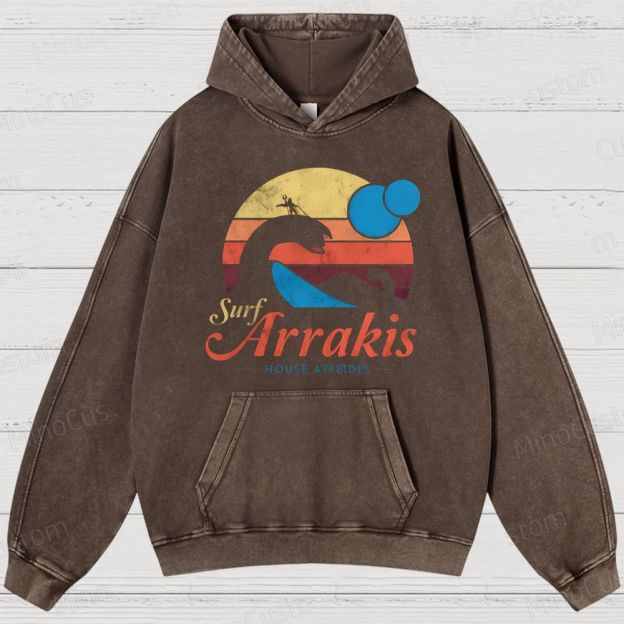 Visit Arrakis Vintage Washed Hoodies 