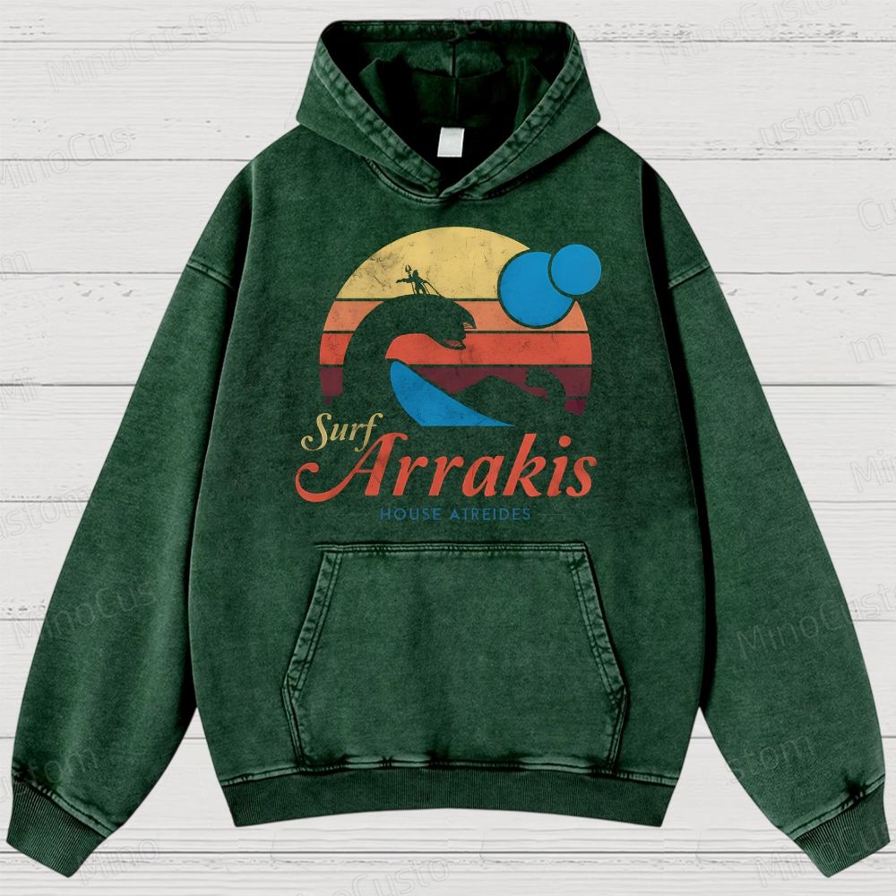 Visit Arrakis Vintage Washed Hoodies 