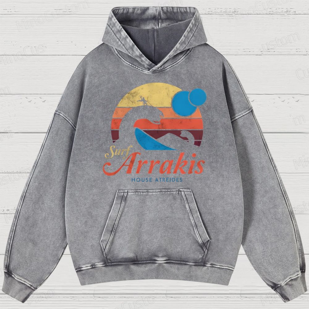 Visit Arrakis Vintage Washed Hoodies 