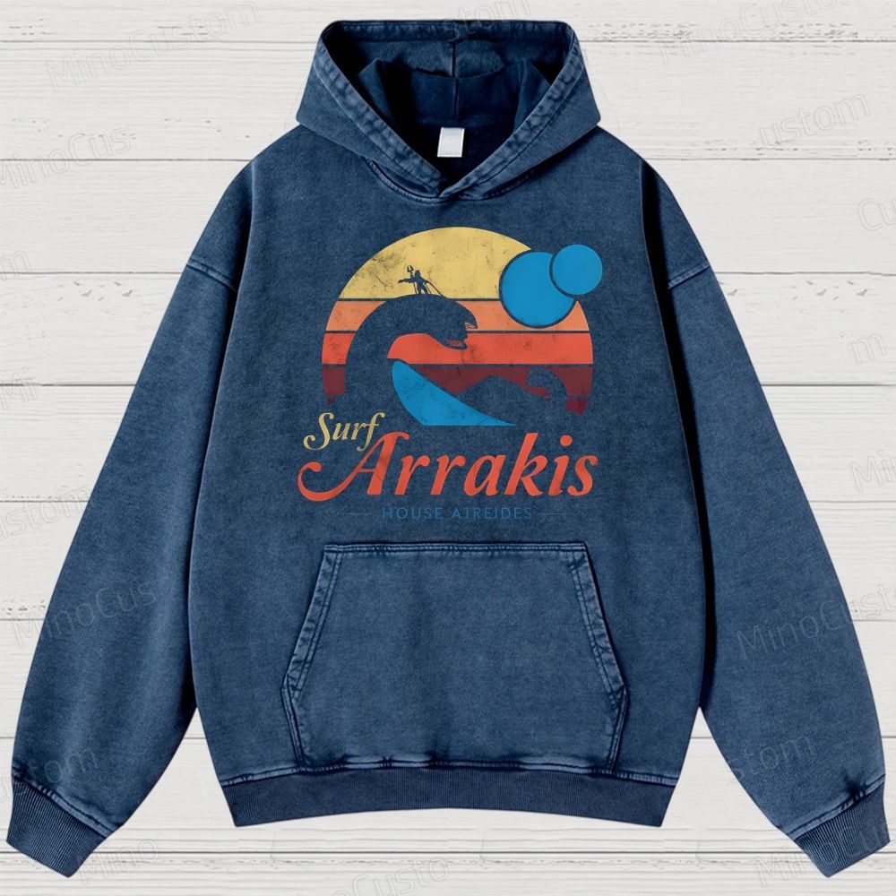 Visit Arrakis Vintage Washed Hoodies 