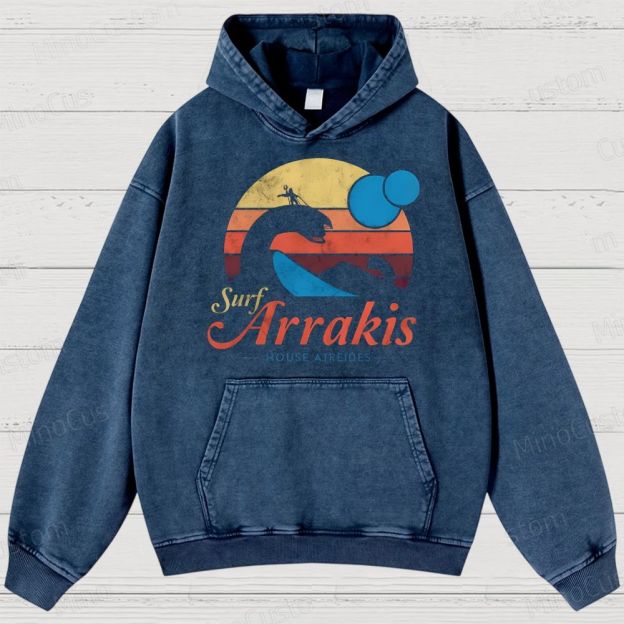 Visit Arrakis Vintage Washed Hoodies 