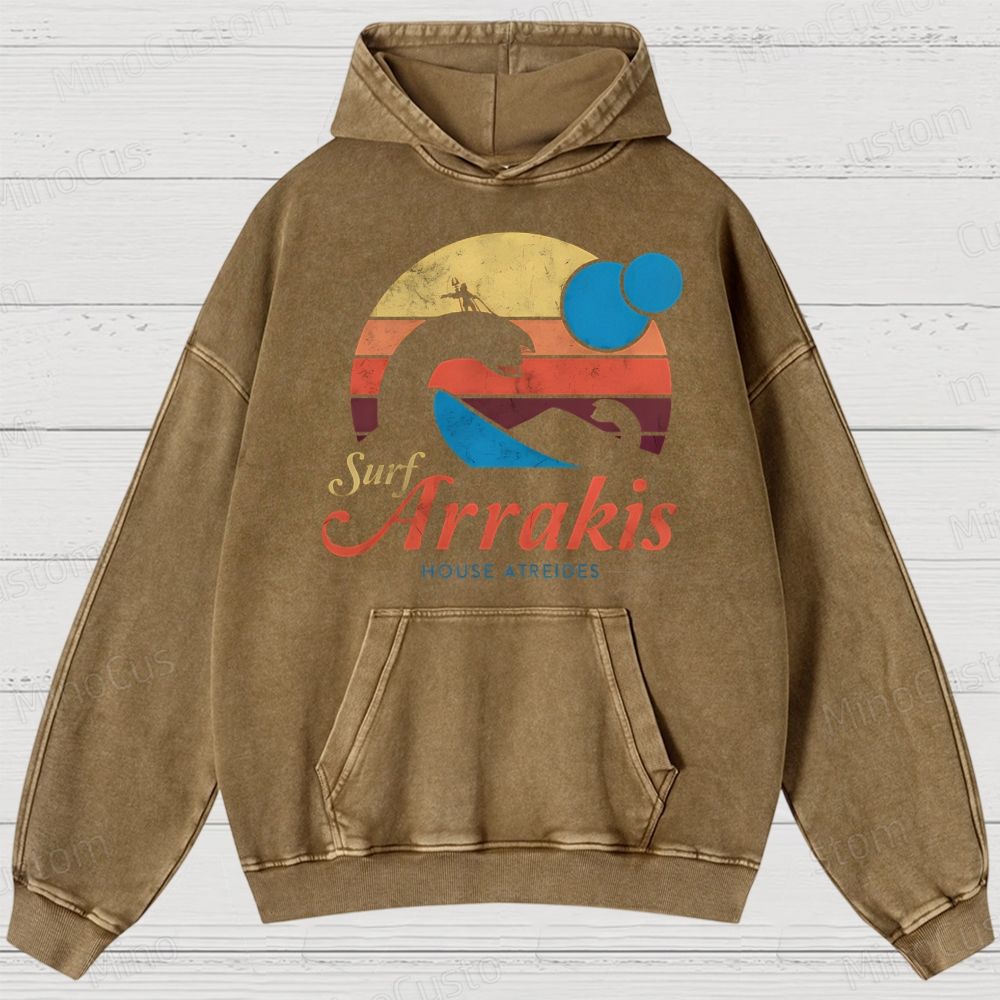 Visit Arrakis Vintage Washed Hoodies 