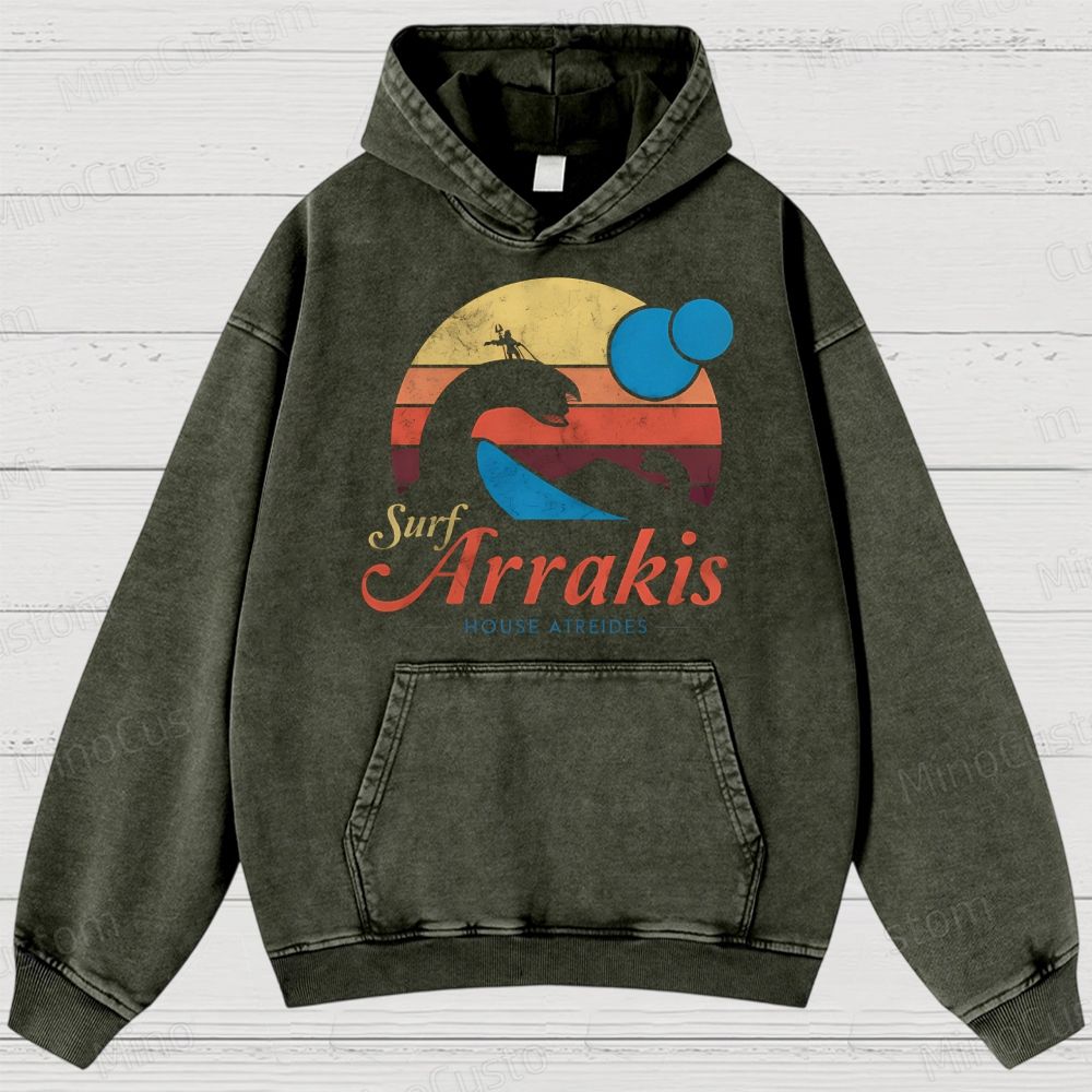 Visit Arrakis Vintage Washed Hoodies 