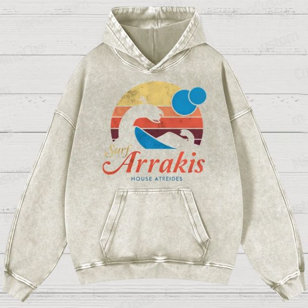 Visit Arrakis Vintage Washed Hoodies 
