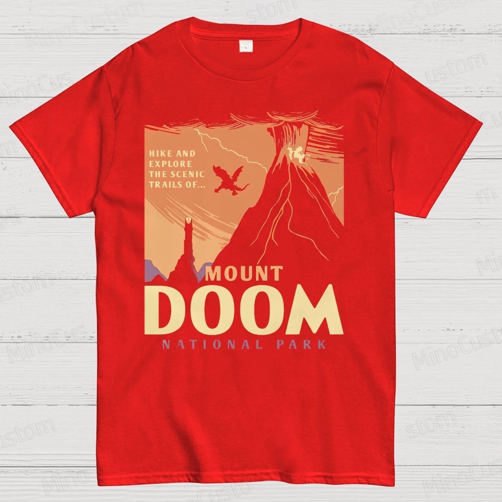 Mount Doom National Park  Cotton T-shirt 