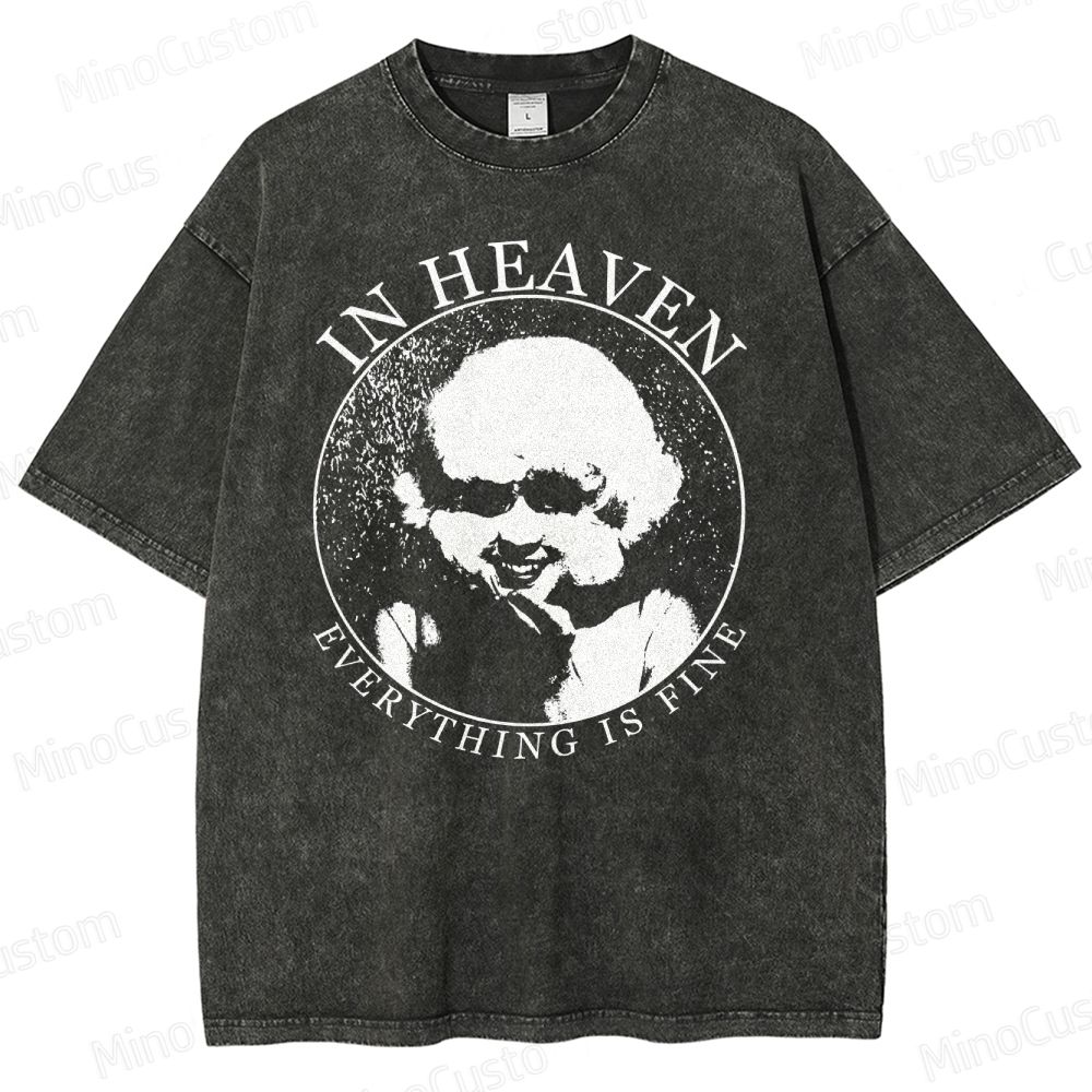 Vintage - Style Eraserhead "In Heaven Everything Is Fine" Graphic T - shirt