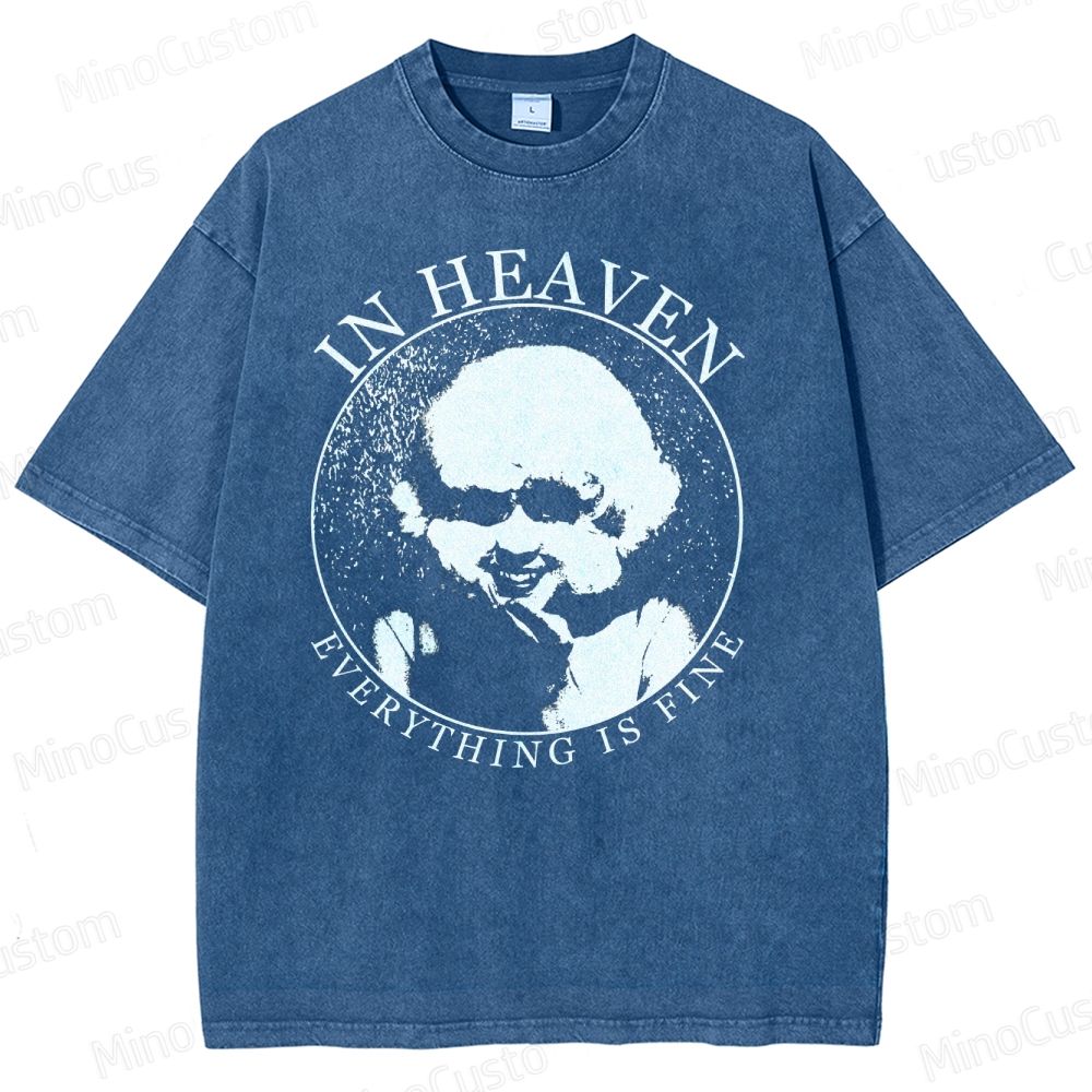 Vintage - Style Eraserhead "In Heaven Everything Is Fine" Graphic T - shirt