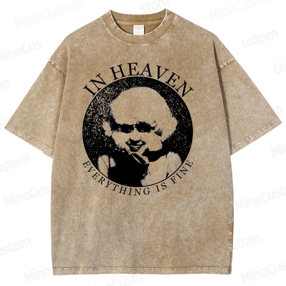 Vintage - Style Eraserhead "In Heaven Everything Is Fine" Graphic T - shirt