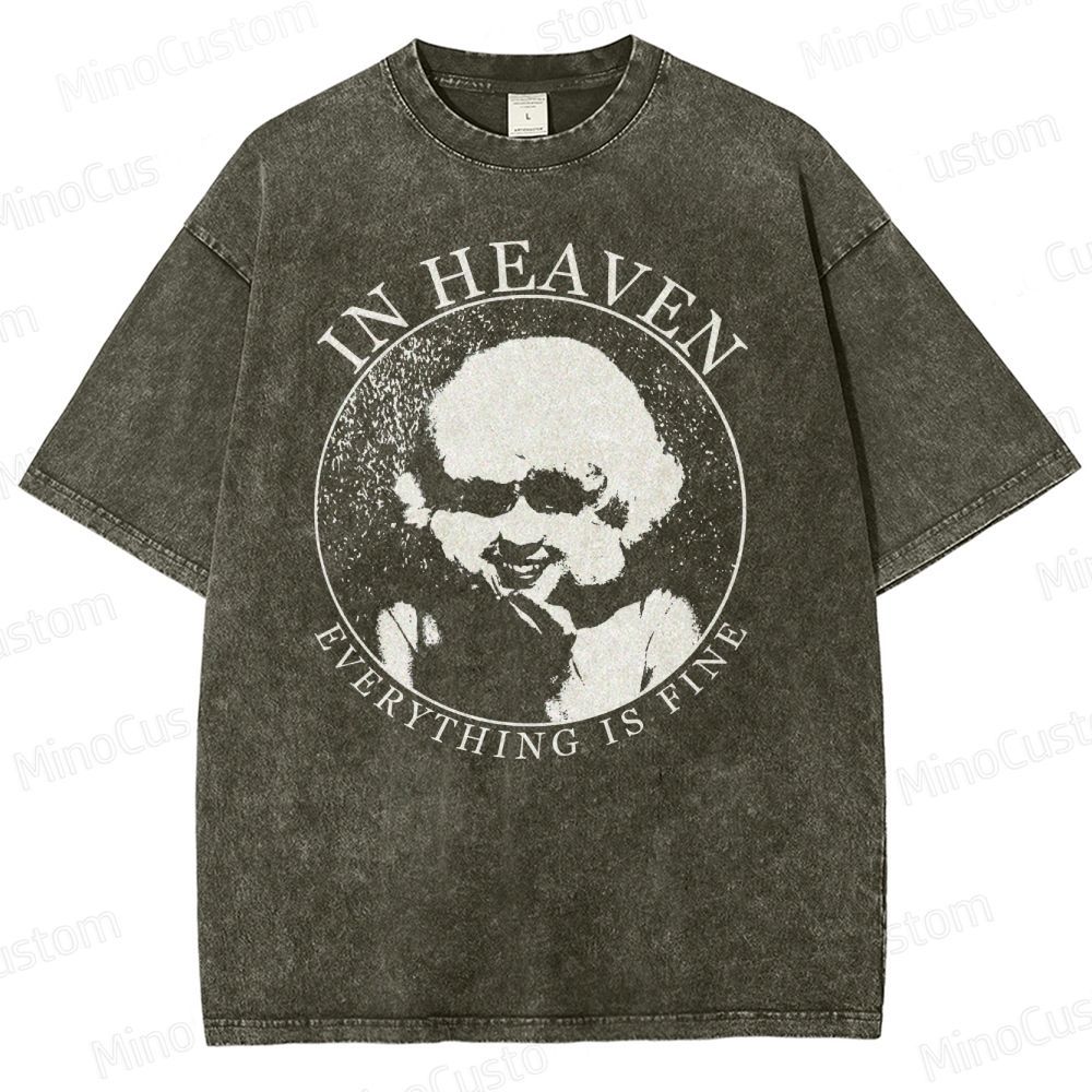 Vintage - Style Eraserhead "In Heaven Everything Is Fine" Graphic T - shirt